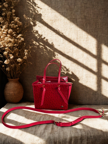 Bolso Martina Petite - Rojo Intenso.